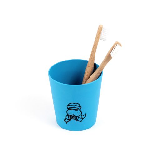Bicchiere porta spazzolino blu hydrophil